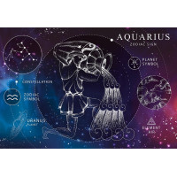 INTERDRUK Puzzle Zverokruh: Vodnár 250 dielikov