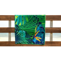 Rýchloschnúca plážová osuška 210x75 cm - Strelitzia Blue