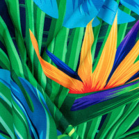 Rýchloschnúca plážová osuška 210x75 cm - Strelitzia Blue