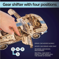 UGEARS 3D puzzle UGT-24 Endurance Racer 970 dielikov