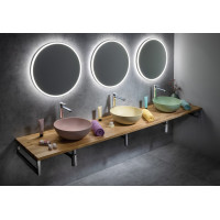 Sapho VISO okrúhle zrkadlo s LED osvetlením ø 50cm VS050