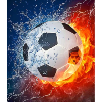 NORIMPEX Diamantové maľovanie Futbalová lopta 30x40cm