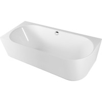 Polysan SUSSI L rohová stojaca vaňa, liaty mramor 170x70x49, 5cm, biela 90177L