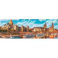 INTERDRUK Panoramatické puzzle: Around the World: Drážďany, Nemecko 1000 dielikov