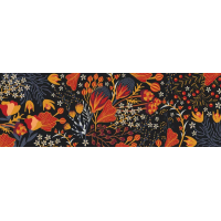 INTERDRUK Panoramatické puzzle: Flowers: Kvetinový vzor 1000 dielikov