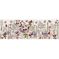 INTERDRUK Panoramatické puzzle: Flowers: Rozkvitnutá lúka 1000 dielikov
