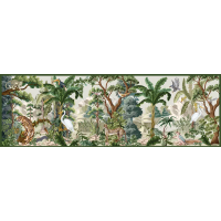 INTERDRUK Panoramatické puzzle: Secret Garden: Svet zvierat 1000 dielikov