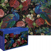 INTERDRUK Puzzle Secret Garden: Pávy medzi ružami 1000 dielikov