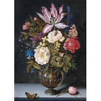 INTERDRUK Puzzle Art: Tichý život s kvetinami 1000 dielikov