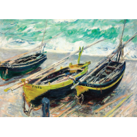 INTERDRUK Puzzle Art: Tri rybárske lode 1000 dielikov