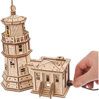 UGEARS Svietiace 3D puzzle Maják Split Rock 295 dielikov