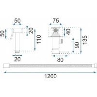 Bidetová sprchová batéria MAXMAX Rea LOOP - brúsená medená