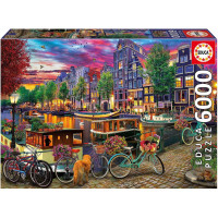 EDUCA Puzzle Bicykle v Amsterdame 6000 dielikov