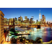 CLEMENTONI Puzzle Svetla nad Brooklynským mostom 6000 dielikov