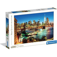 CLEMENTONI Puzzle Svetla nad Brooklynským mostom 6000 dielikov