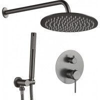 Sprchová podomietková súprava MAXMAX Rea LUNGO GRIP - gun grey