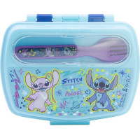 STOR Box na desiatu s príborom Angel a Stitch