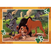 RAVENSBURGER Puzzle Disney: Leví kráľ 4x42 dielikov