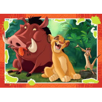 RAVENSBURGER Puzzle Disney: Leví kráľ 4x42 dielikov
