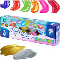 ASTRA Temperové farby 12x20ml pastelové (metalické)