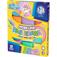ASTRA Termotvrdnúca plastelína 12 farieb pastelová