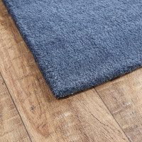 Ručne všívaný kusový koberec Asra wool modrá