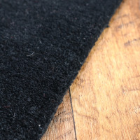 Ručne všívaný kusový koberec Asra wool čierna