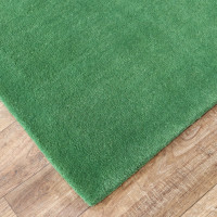Ručne všívaný kusový koberec Asra wool sv. zelená