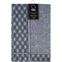 Žakárová kuchynská utierka CARINO 022 - 40x60 cm - tmavo šedá