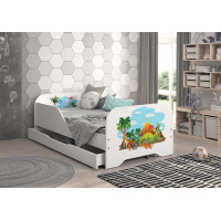 Detská posteľ KIM - DINOSAURI SVET 160x80 cm