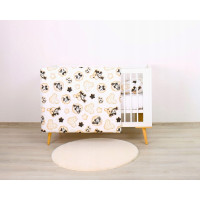 Detské bavlnené obliečky do postieľky 120x90 cm BABYMAM PREMIUM - Myšiak Miki