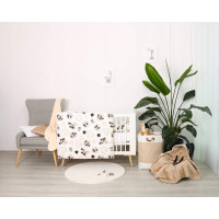 Detské bavlnené obliečky do postieľky 120x90 cm BABYMAM PREMIUM - Myšiak Miki