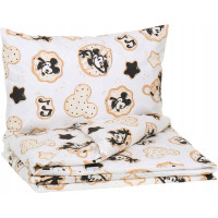 Detské bavlnené obliečky do postieľky 120x90 cm BABYMAM PREMIUM - Myšiak Miki