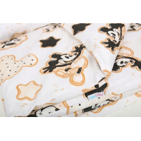 Detské bavlnené obliečky do postieľky 120x90 cm BABYMAM PREMIUM - Myšiak Miki