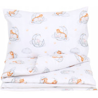 Detské bavlnené obliečky do postieľky 120x90 cm BABYMAM PREMIUM - Sladké sny