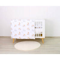 Detské bavlnené obliečky do postieľky 120x90 cm BABYMAM PREMIUM - Sladké sny