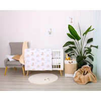 Detské bavlnené obliečky do postieľky 120x90 cm BABYMAM PREMIUM - Sladké sny
