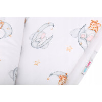 Detské bavlnené obliečky do postieľky 120x90 cm BABYMAM PREMIUM - Sladké sny