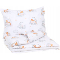 Detské bavlnené obliečky do postieľky 120x90 cm BABYMAM PREMIUM - Sladké sny