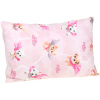 Detské bavlnené obliečky do postieľky 120x90 cm BABYMAM PREMIUM - Super psíci - ružové