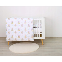 Detské bavlnené obliečky do postieľky 135x100 cm BABYMAM PREMIUM - Veselý jednorožec