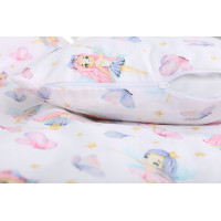 Detské bavlnené obliečky do postieľky 135x100 cm BABYMAM PREMIUM - Víly