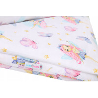 Detské bavlnené obliečky do postieľky 135x100 cm BABYMAM PREMIUM - Víly