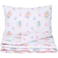 Detské bavlnené obliečky do postieľky 135x100 cm BABYMAM PREMIUM - Víly