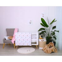 Detské bavlnené obliečky do postieľky 135x100 cm BABYMAM PREMIUM - Víly