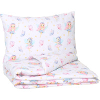 Detské bavlnené obliečky do postieľky 135x100 cm BABYMAM PREMIUM - Víly