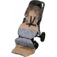 Detský fusak do kočíka BABYMAM Maxi - Boho/béžový