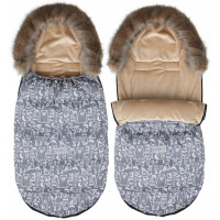Detský fusak do kočíka BABYMAM Maxi - Boho/béžový