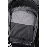 Detský fusak do kočíka BABYMAM Maxi - tmavo šedý melange