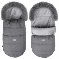 Detský fusak do kočíka BABYMAM Maxi - tmavo šedý melange